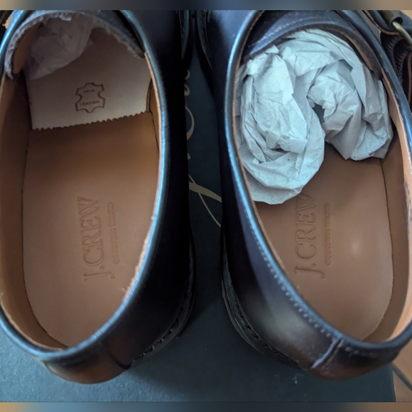 NEW J.Crew monk-strap dress shoes in leather - size 9.5 - Picture 10 of 12